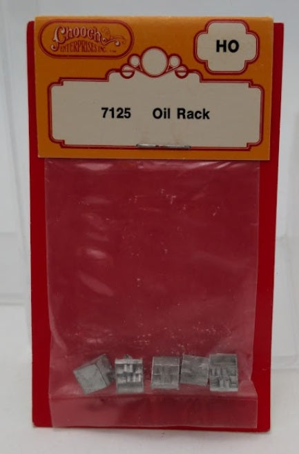 Chooch Enterprises Inc 7125 HO Scale Oil Rack White Metal Parts (Set of 5)