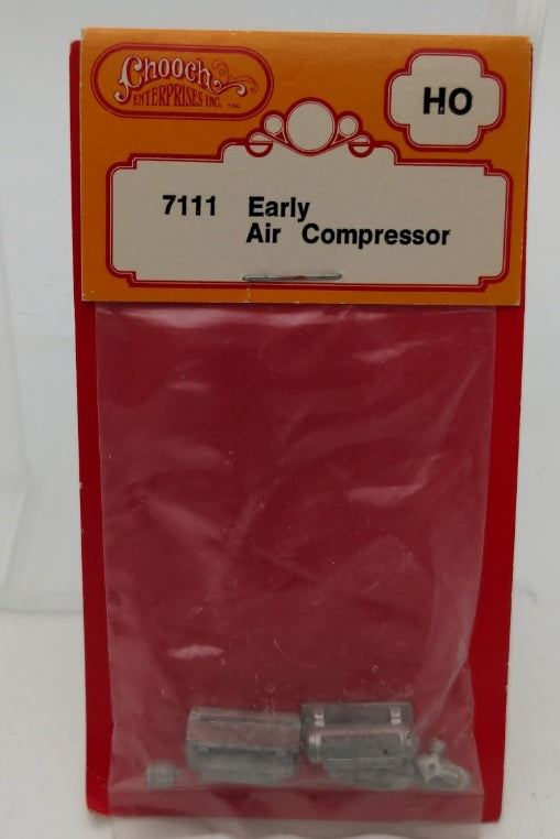 Chooch Enterprises Inc 7111 HO Scale Early Air Compressor White Metal Kit