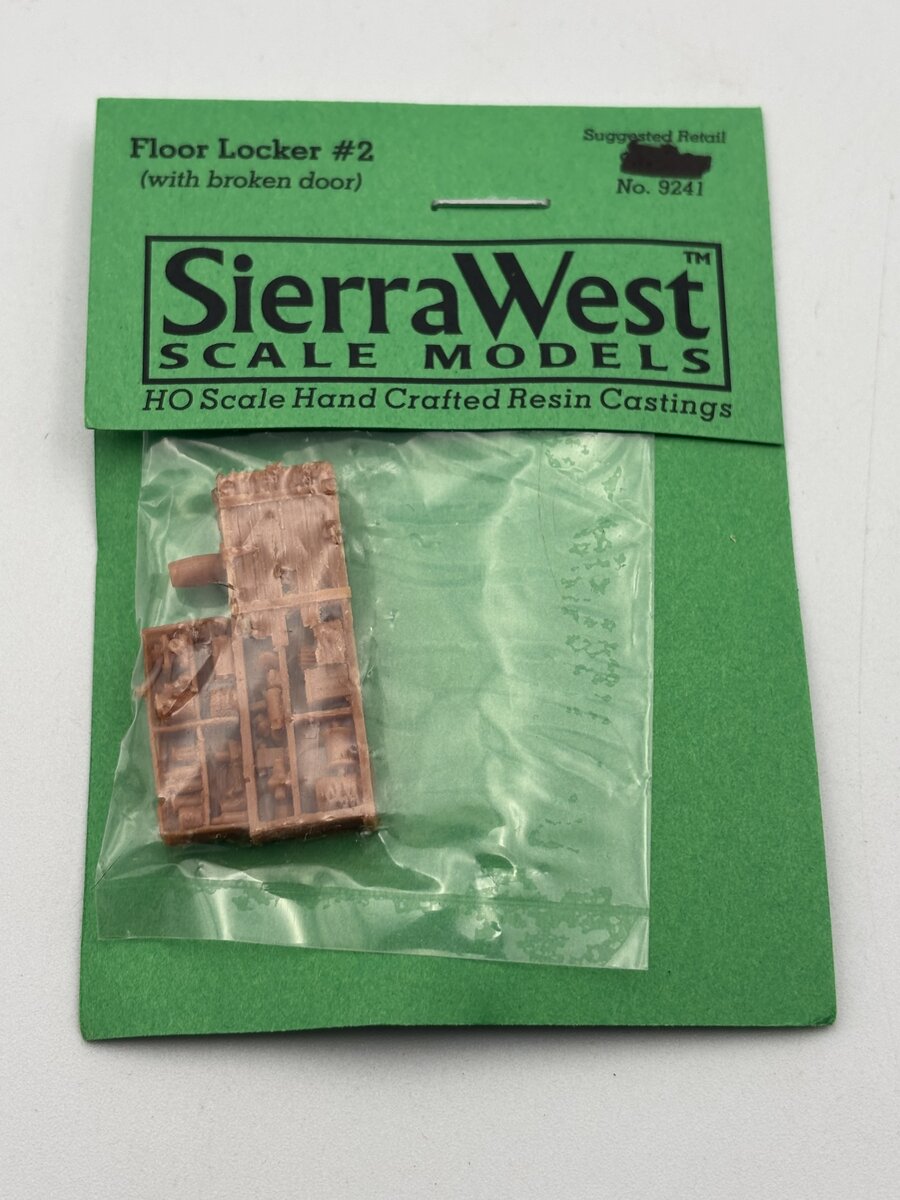 Sierra West 9241 HO Floor Locker #2 (With Broken Door) Resin Casting