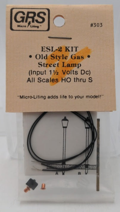 GRS 303 HO / S / All Scale Old Style Gas Street Lamp ESL-2 Kit