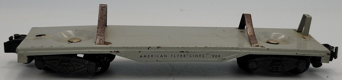 American Flyer PA10086-2 S Girder Flatcar Frame w/Operating Coupler Trucks #609