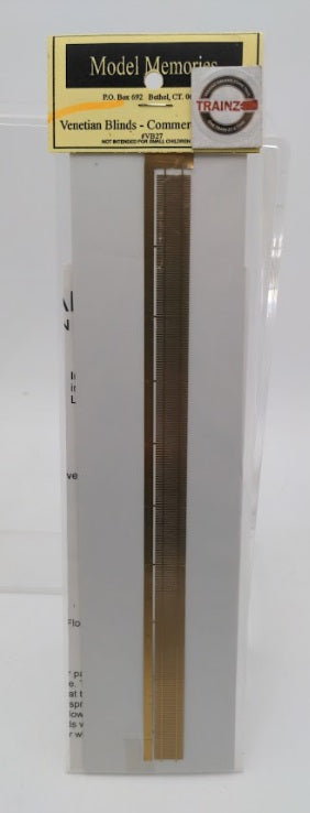 Model Memories VB27 Etched Brass Venetian Blinds Commercial 9.5" x 1/2"