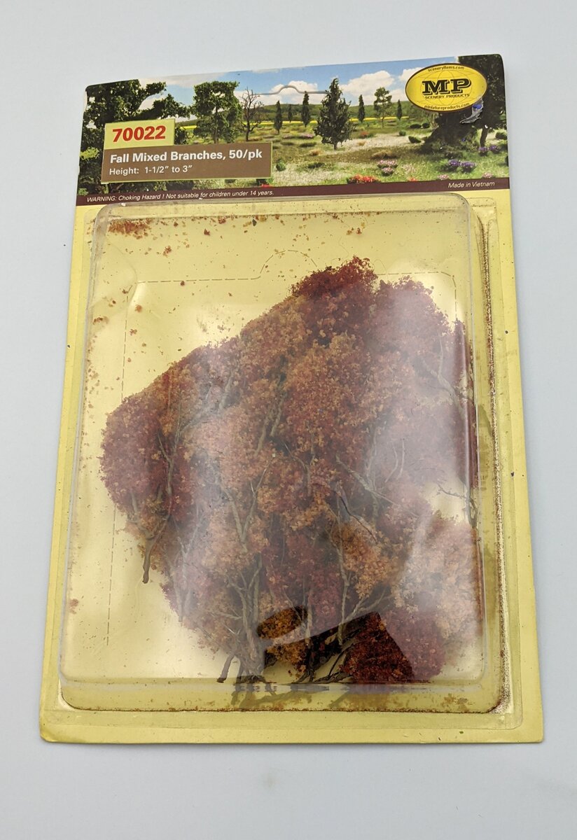 MP Scenery Products 70022 HO Scale Fall Mixed Branches 50/pk