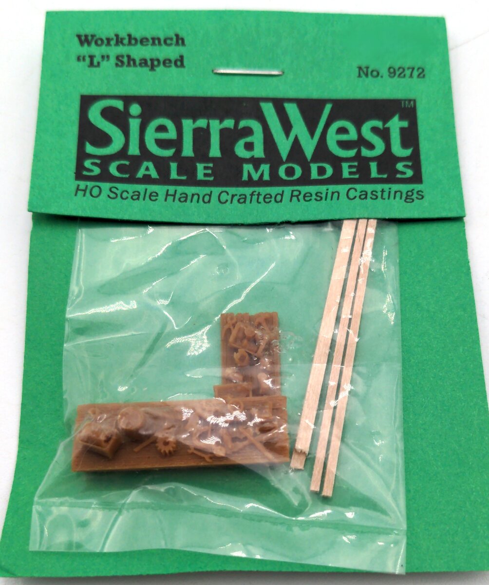 Sierra West 9272 HO Workbench "L'  Shaped