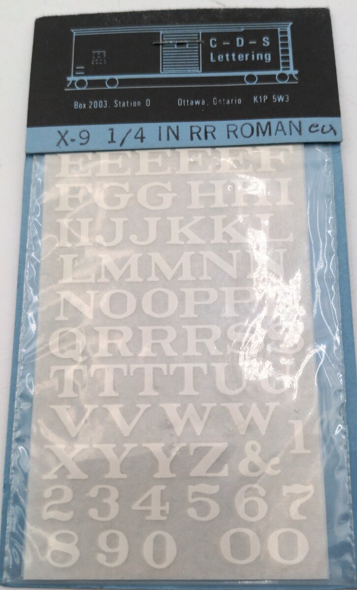 CDS Lettering X-9 1/4