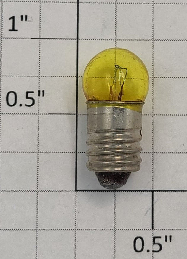 Lionel 1447Y 18 Volt Screw Base Transparent Yellow Small Globe Light Bulb