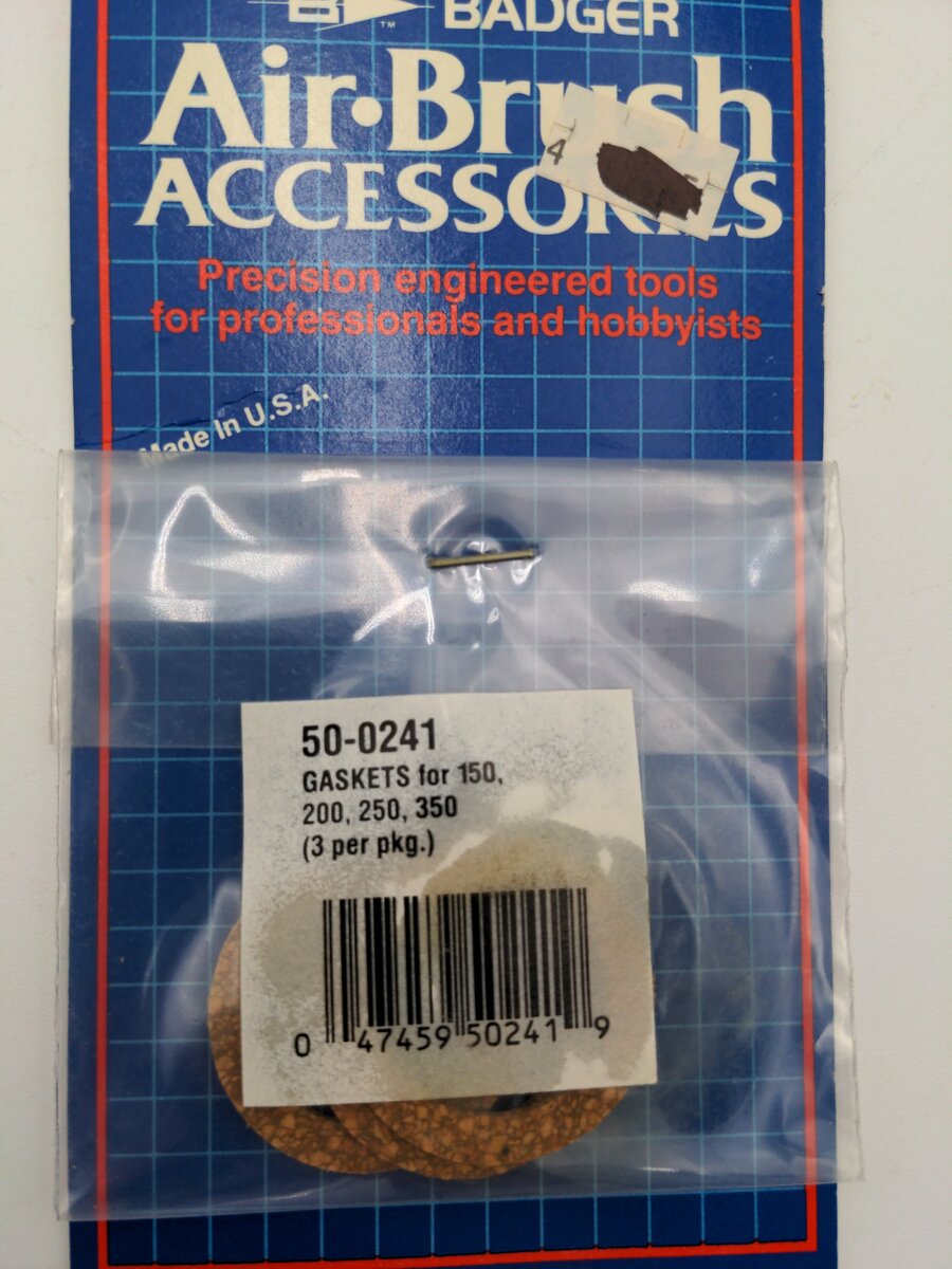 Badger 50-0241 Airbrush Accessories Gaskets for 150,200,250,350 3 package