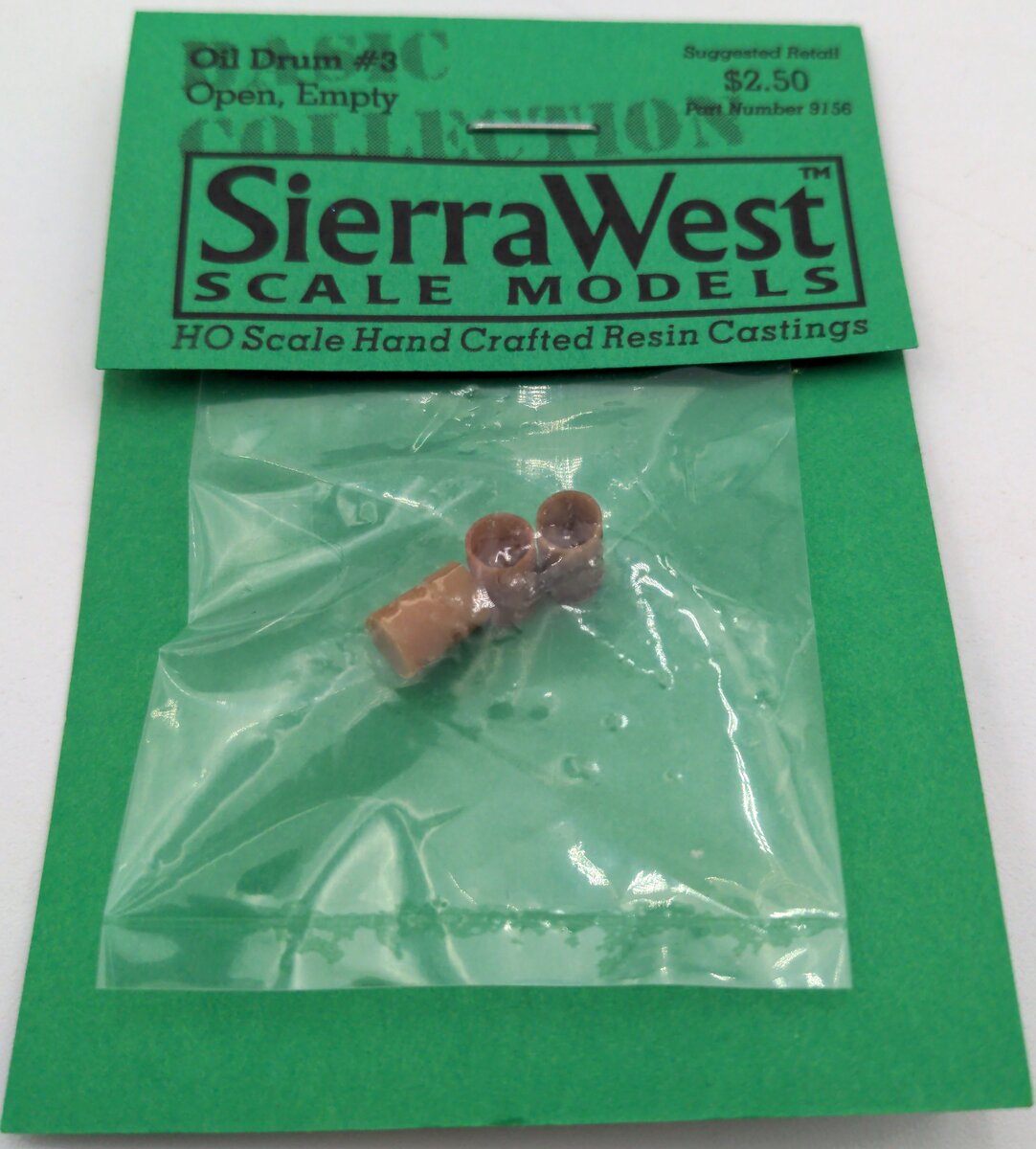 Sierra West 9156 HO Oil Drum #3 Open, Empty