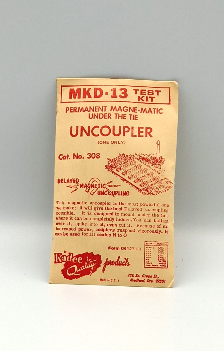 Kadee MKD-13 HO Test Kit Coupler Magne-Matic Uncoupler