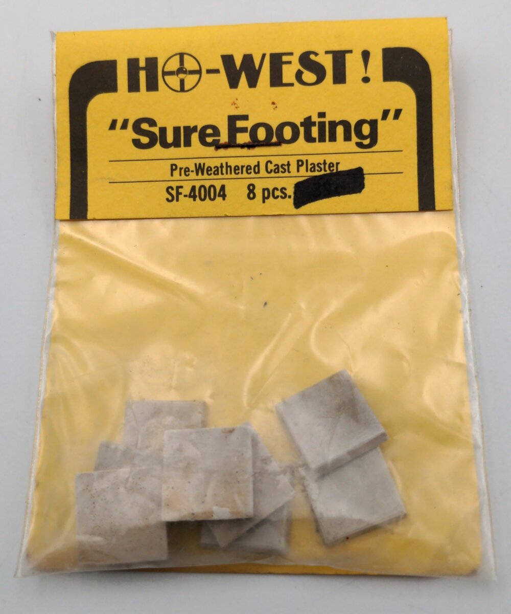 HO-West SF-4004 HO Scale Pre-Weathered Cast Plaster (Pack of 8)