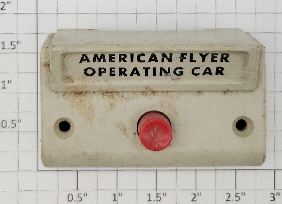American Flyer XA14A965-AE S Gauge White Operating Car Control Button w/o Wire