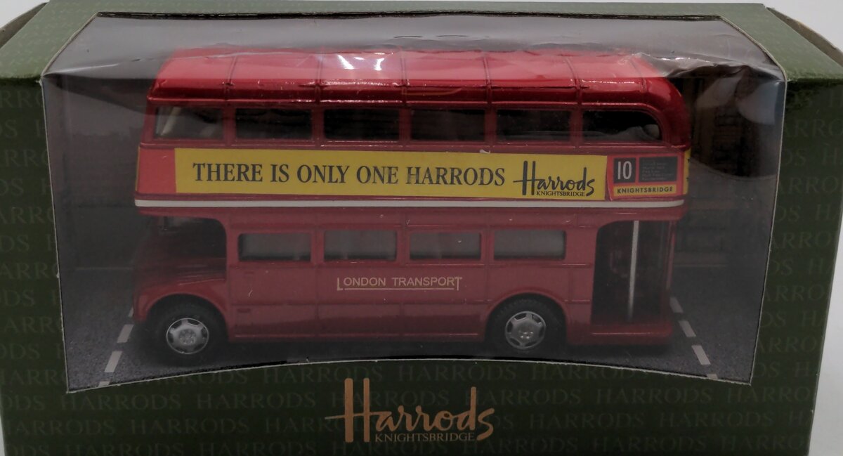 Harrods Knightsbridge Red Double Decker Bus Die-Cast