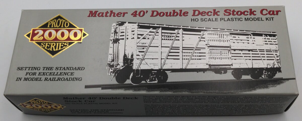Proto 2000 21387 HO Scale Mather 40' Double Deck Stock Car GSX #4048 Model Kit