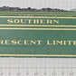 MTH 30-SCL Southern Crescent Limited Green and Gold Painted Tender Shell #1396