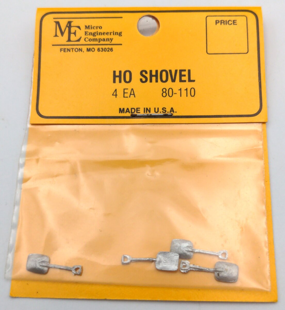 Micro Engineering 80-110 HO Scale Shovel (Set of 4)