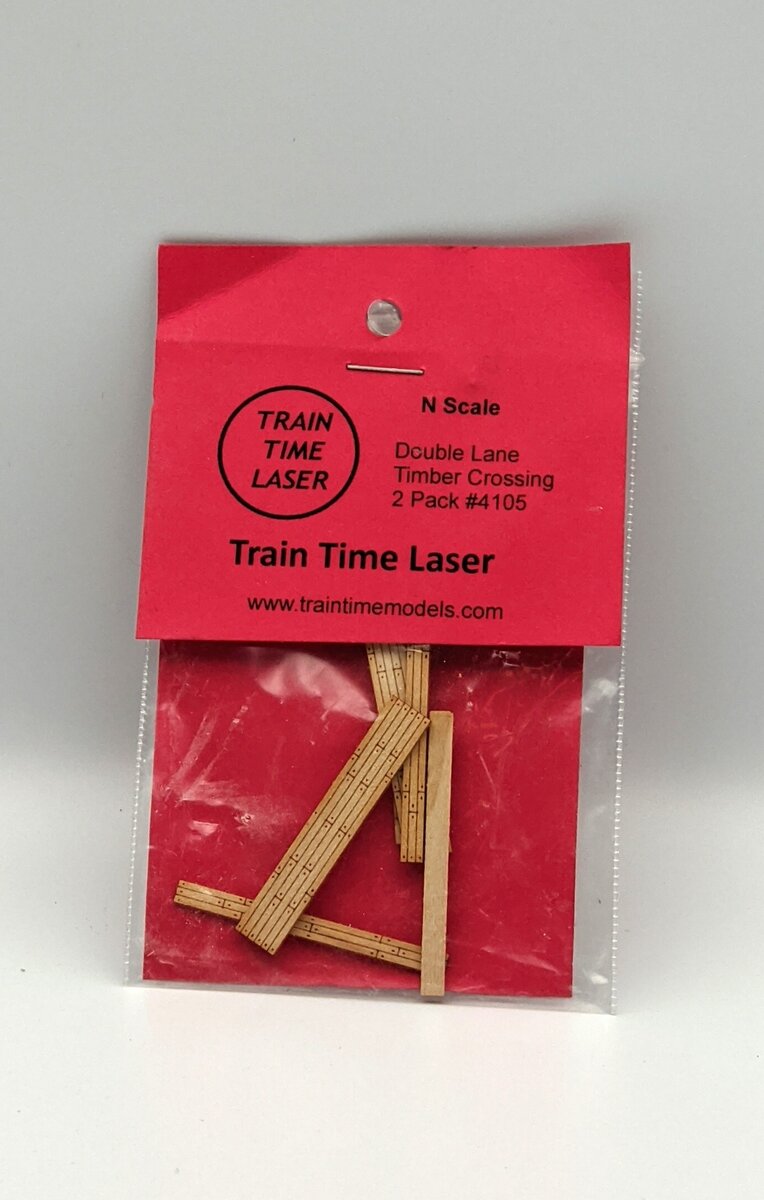 Train Time Models 4105 N Double Lane Timber Crossing 2-pack