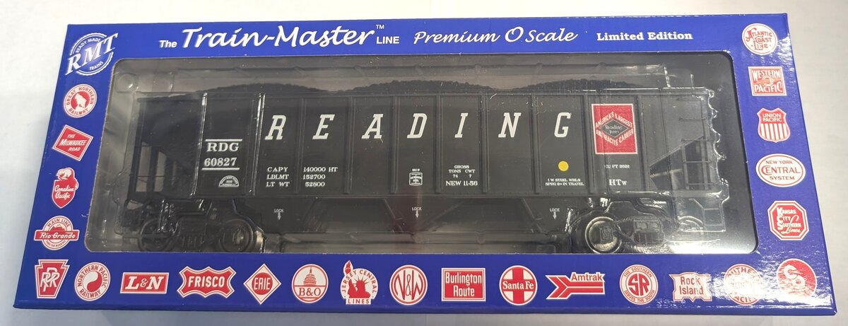 RMT 66220 O Reading 3-Bay Coal Hopper Car w/ Load