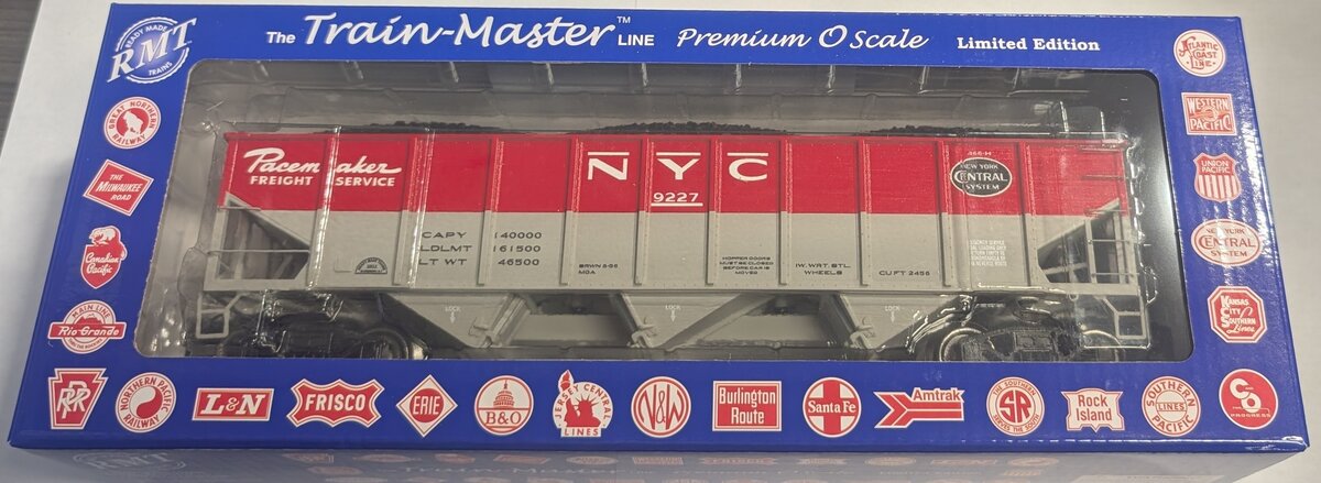 RMT 66221 O NYC Pacemaker 3-Bay Coal Hopper Car w/ Load