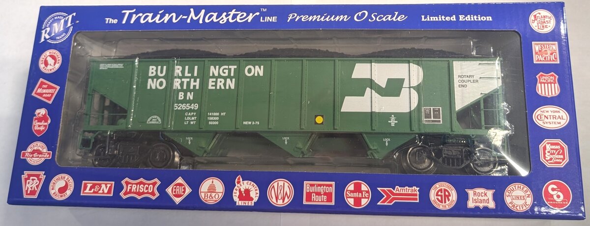 RMT 66228 O BN 3-Bay Coal Hopper Car w/ Load