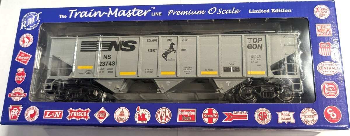 RMT 66247 O NS TOP GON 3-Bay Coal Hopper Car w/ Load