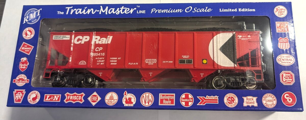 RMT 66255 O CP RAIL 3-Bay Coal Hopper Car w/ Load