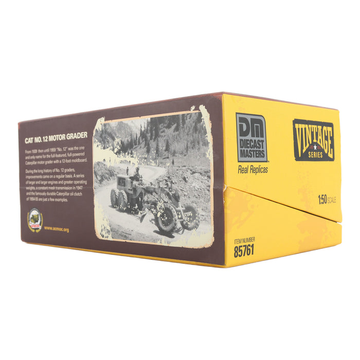 DieCast Masters 85761 1:50 Caterpillar No. 12 Motor Grader Diecast Model