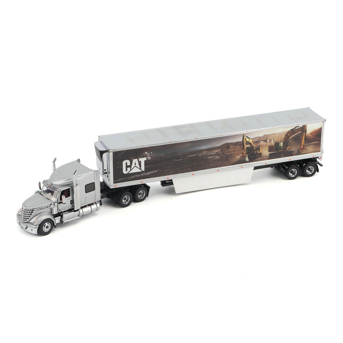 DieCast Masters 85769 1:50 International Lonestar Sleeper with Cat Mural Trailer