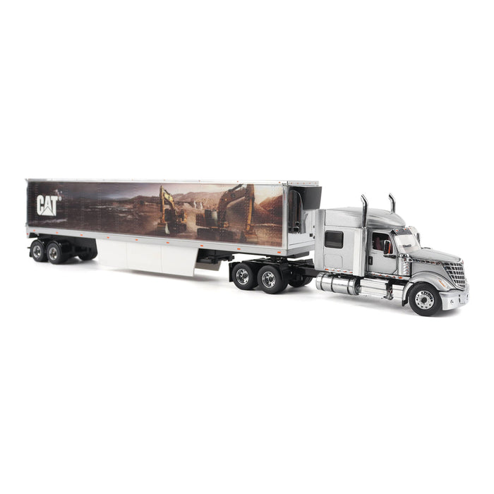 DieCast Masters 85769 1:50 International Lonestar Sleeper with Cat Mural Trailer