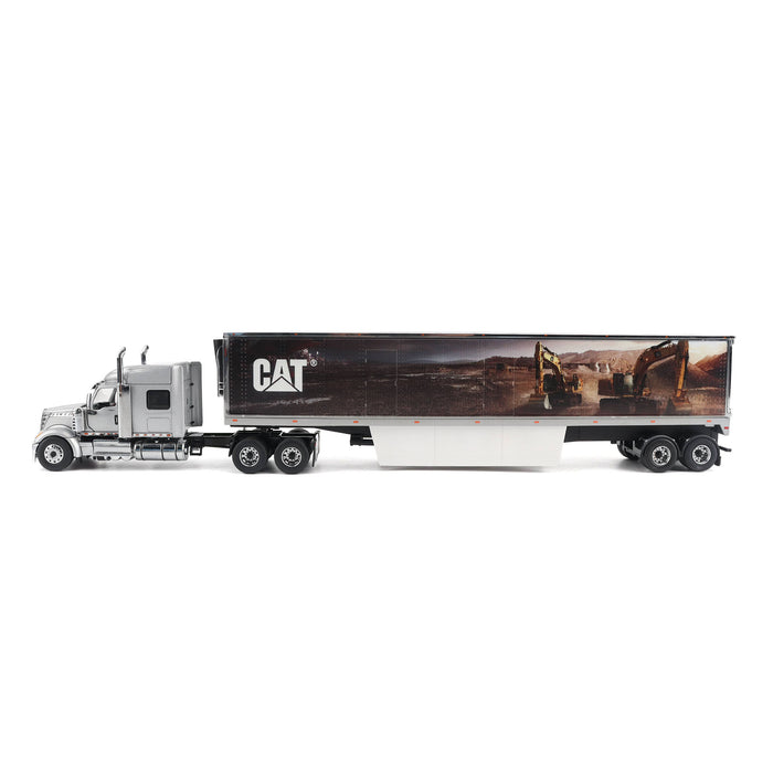 DieCast Masters 85769 1:50 International Lonestar Sleeper with Cat Mural Trailer