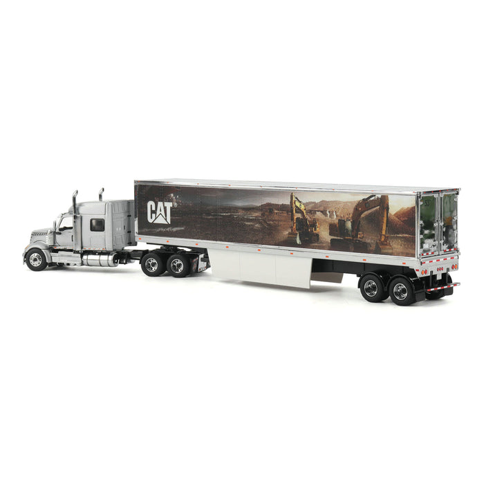 DieCast Masters 85769 1:50 International Lonestar Sleeper with Cat Mural Trailer