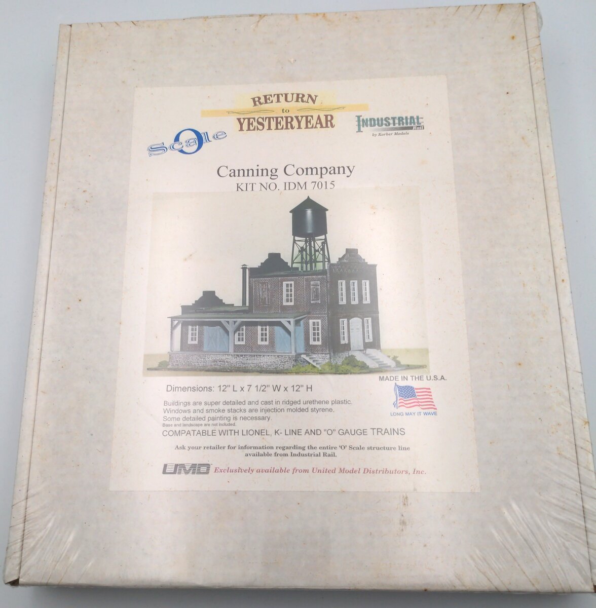Industrial Rail 7015 O Scale Canning Company Model Kit