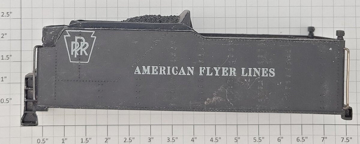American Flyer 9667-2 S PRR Tender Shell with Broken Ladder Rail