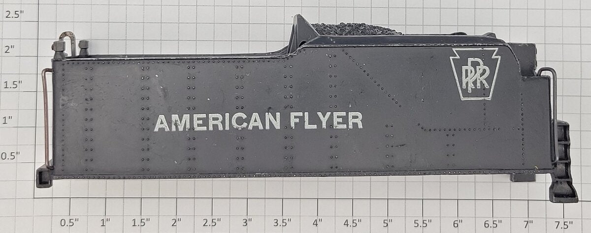 American Flyer PA9667A S Cast PRR Steam Locomotive Tender Shell w/ Red Jewels
