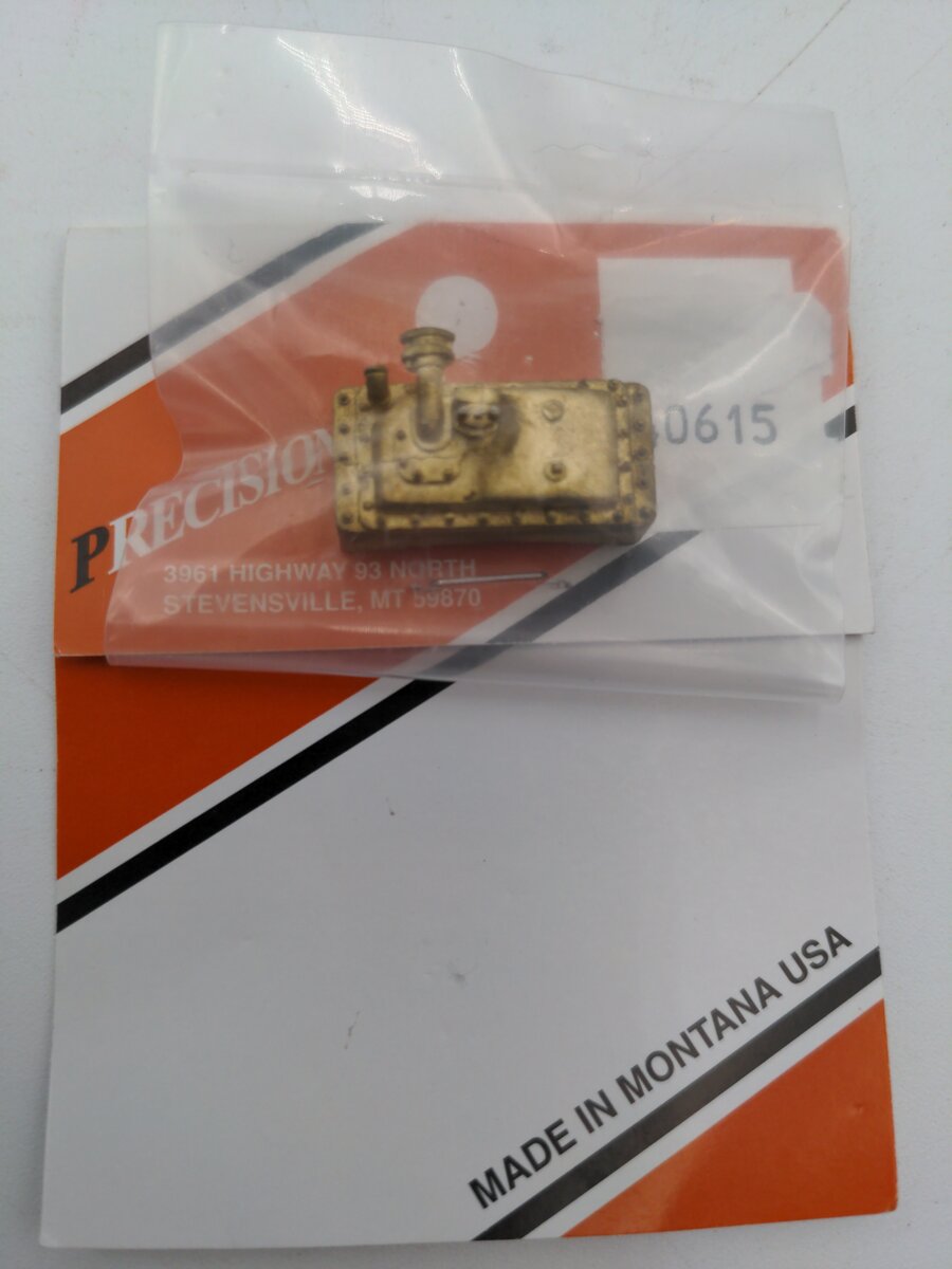 Precision Scale Co. 40615 O Scale Air Pump, Cross-Compound (Brass Casting).