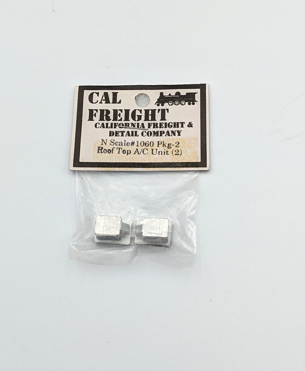 California Freight & Detail 1060 N Scale Rooftop A/C Unit (2-pack)