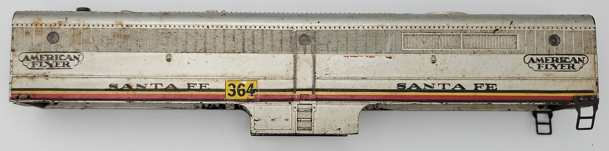 American Flyer 364 Shell / Alco / Santa Fe B-Unit Missing Set of Steps
