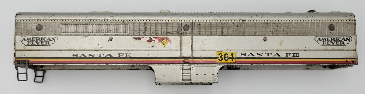 American Flyer 364 Shell / Alco / Santa Fe B-Unit Missing Set of Steps