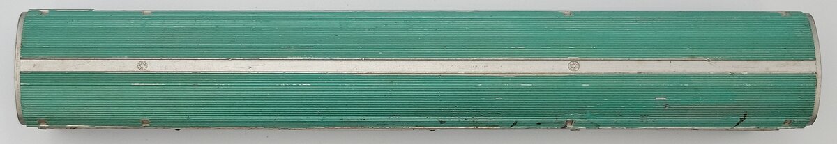 American Flyer 11789 S Scale Silver and Green Painted Columbus Combine Car Shell