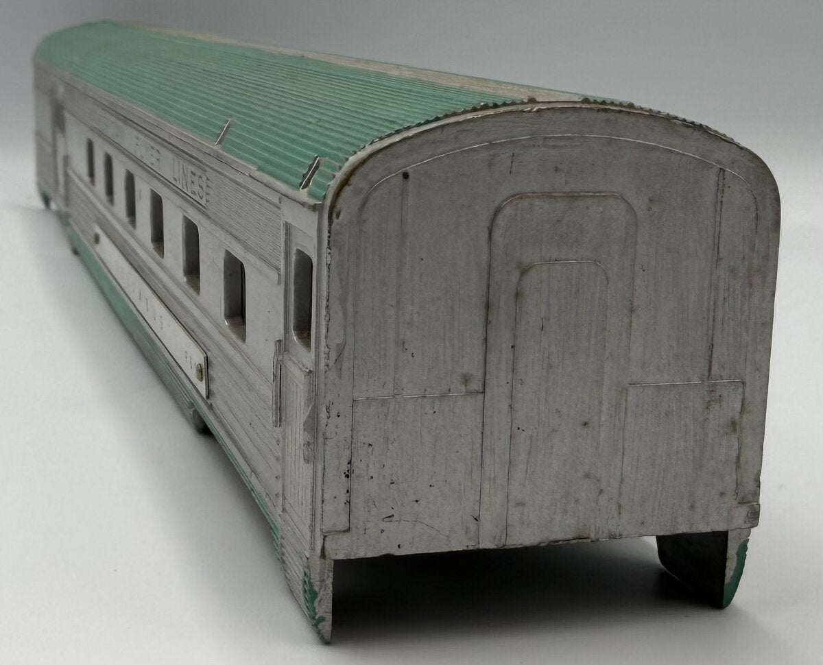 American Flyer 11789 S Scale Silver and Green Painted Columbus Combine Car Shell
