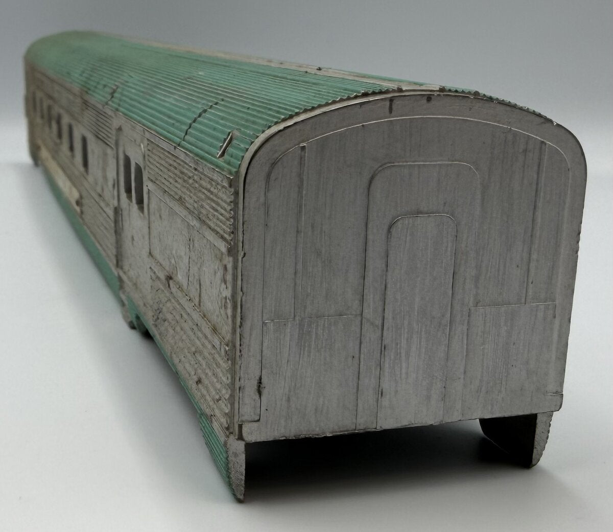 American Flyer 11789 S Scale Silver and Green Painted Columbus Combine Car Shell