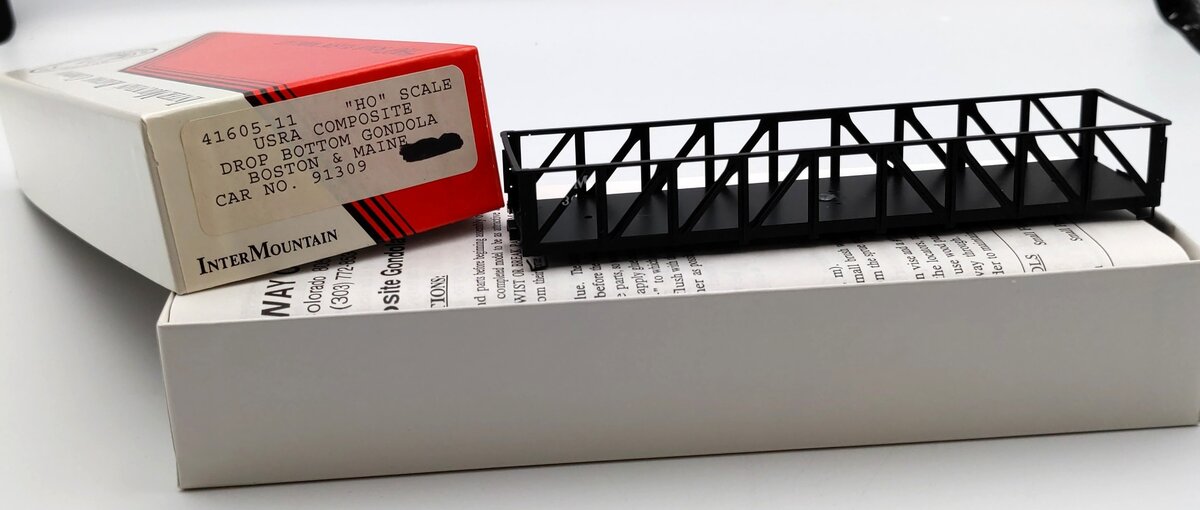 InterMountain 41605-11 HO Scale Drop Bottom Gondola BM Model Kit 91309