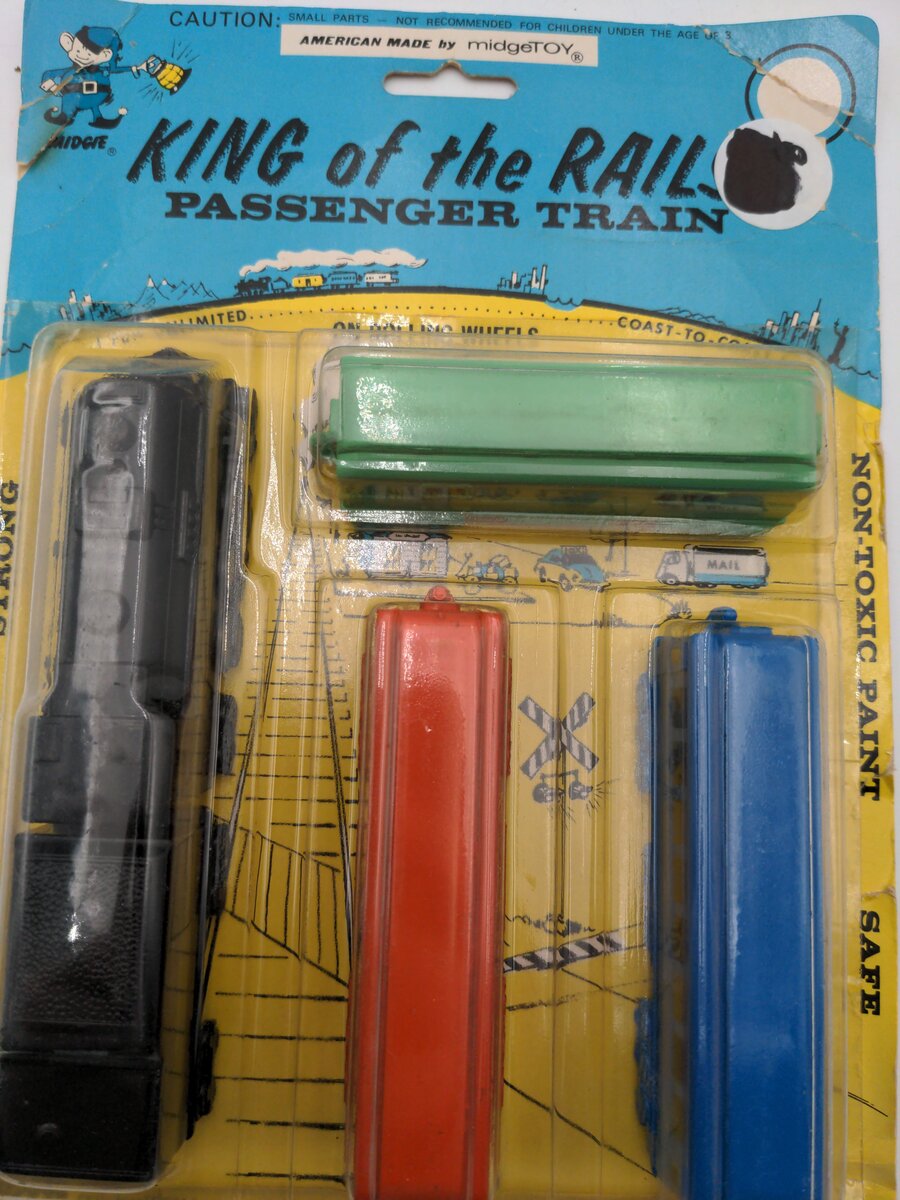 Midgetoy 1920 King of the Rail Passenger Train Set 4 Pc Set