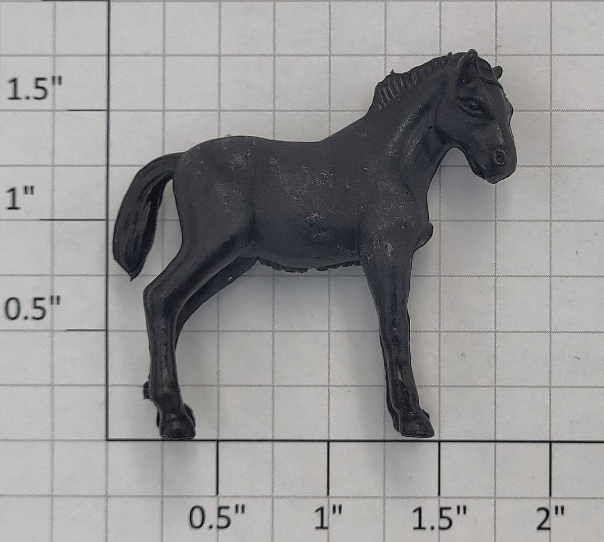 Lionel 1877-11 Black General Flat Car Horse Figure