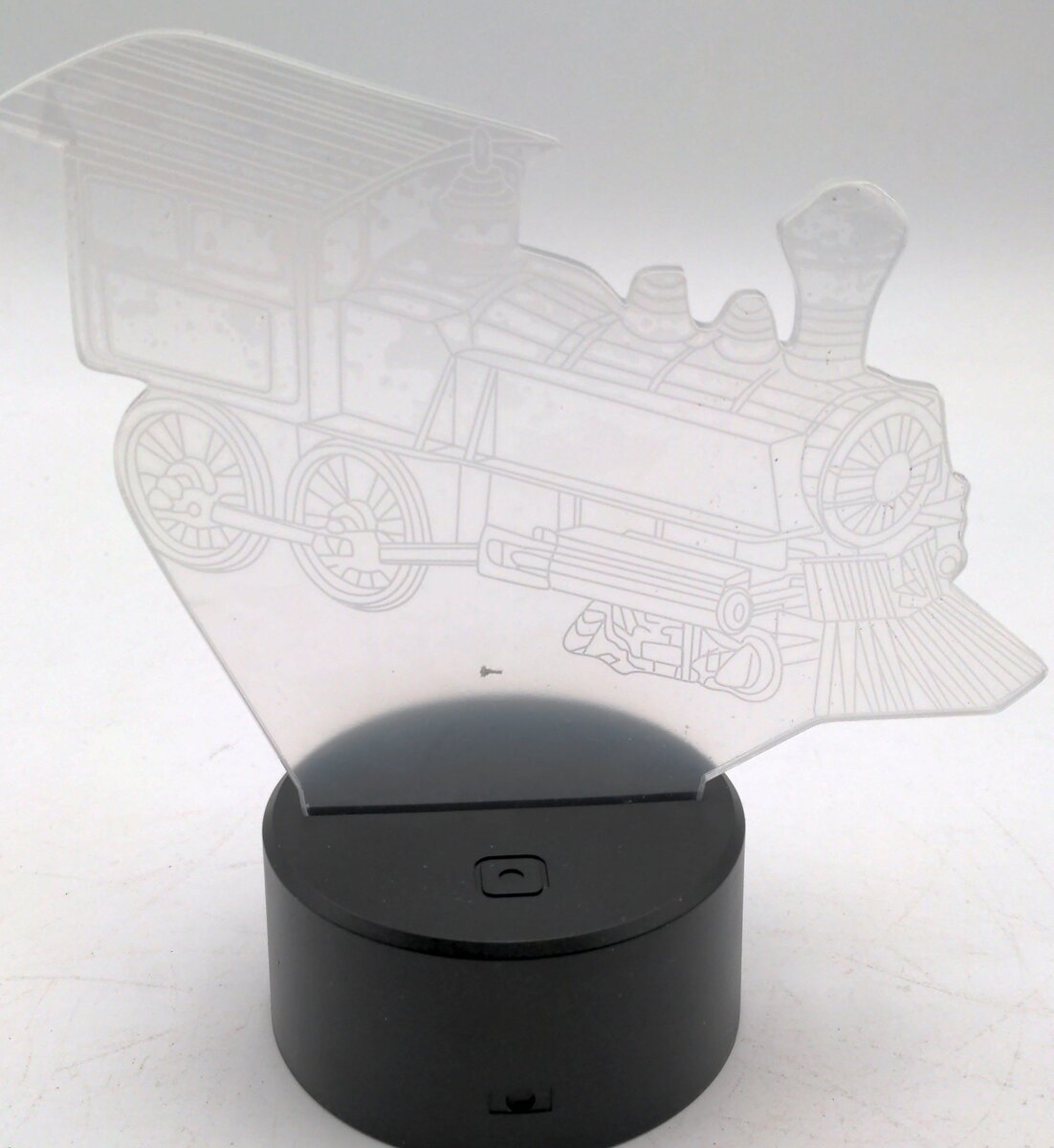 FS3714  Train 3D Optical Lamp/Night Light  7 Colors Touch Base