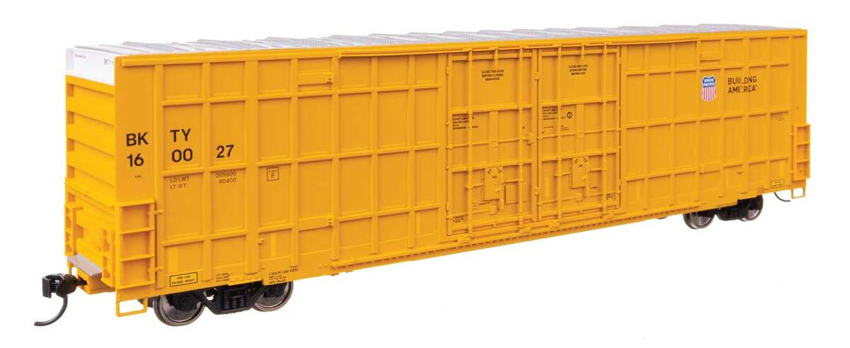 Walthers 910-3122 HO UP 60' High Cube Plate F Horizontal Post Boxcar #160027