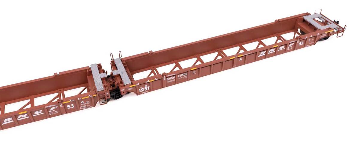 Walthers 910-55817 HO BNSF Railway NSC Articulated 3-Unit 53' Well Car #211509