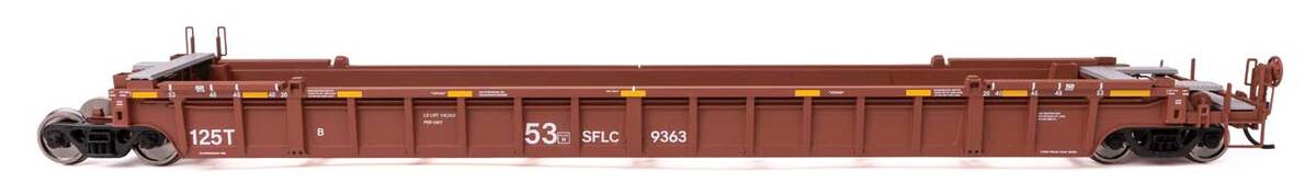 Walthers 910-55825 HO SFLC NSC Articulated 3-Unit 53' Well Car RTR #9363