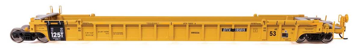 Walthers 910-55828 HO TTX NSC Articulated 3-Unit 53' Well Car RTR #785815