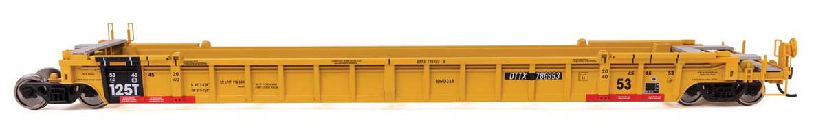 Walthers 910-55830 HO TTX NSC Articulated 3-Unit 53' Well Car RTR #786993