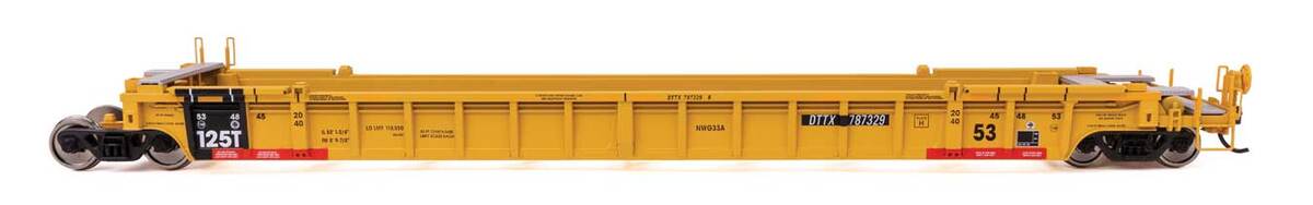 Walthers 910-55831 HO TTX NSC Articulated 3-Unit 53' Well Car RTR #787329